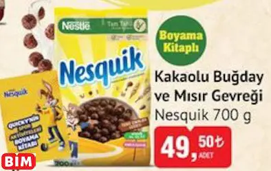 NESQUİK  KAKAOLU BUĞDAY VE MISIR GEVREĞİ